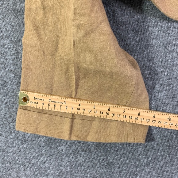 Vintage Polo Ralph Lauren Linen Pants Men 42x29 Brown Trousers Slacks Casual - Picture 12 of 15